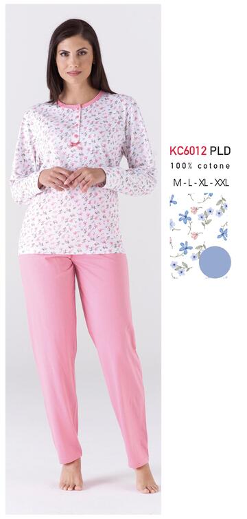 KAREKC6012 PLD- kc6012 pld pigiama donna m/l cotone - Fratelli Parenti